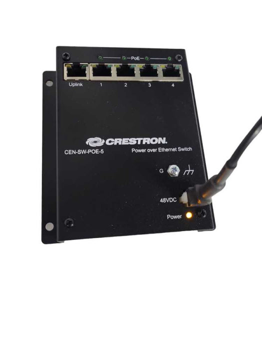 Crestron CEN-SW-POE-5 Power Over Ethernet Switch 5-Port, Gigabit. & Power Sup !