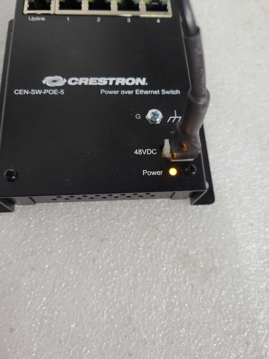 Crestron CEN-SW-POE-5 Power Over Ethernet Switch 5-Port, Gigabit. & Power Sup !