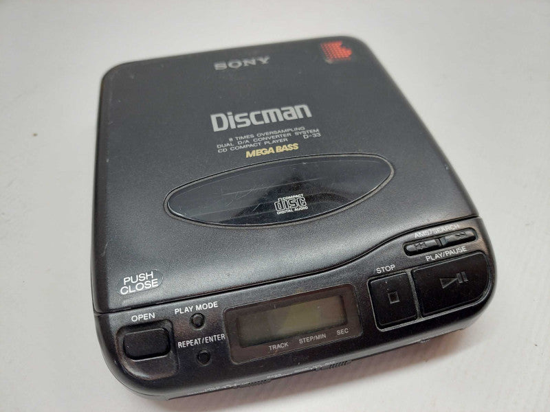 Vintage Sony Discman mega bass Model: D-33