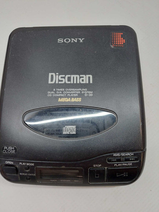 Vintage Sony Discman mega bass Model: D-33