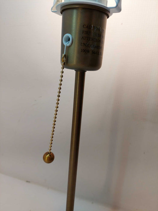 IKEA Lamp no shade brass gold colour with pull chain type: B9819-1