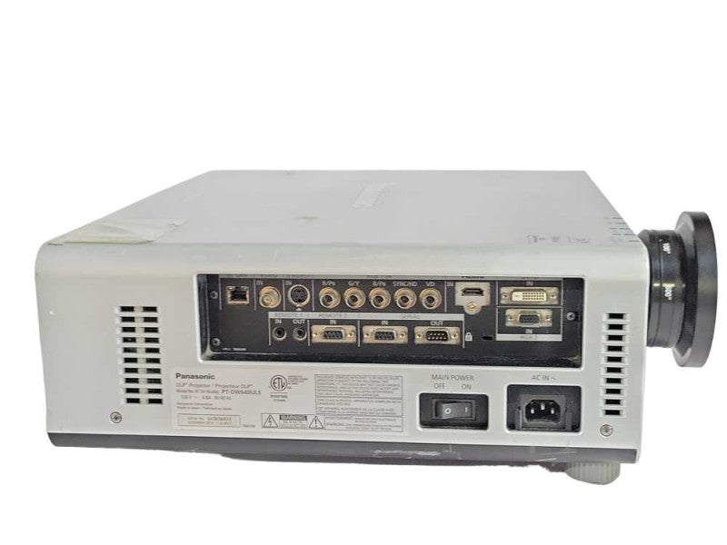 Panasonic PT-DW640ULS DW640 WXGA 1280x800 DLP Projector HDMI DVI VGA, READ Q_