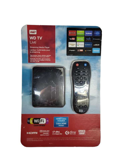 Western Digital [WD] TV Live Streaming Media Player Black OPEN BOX