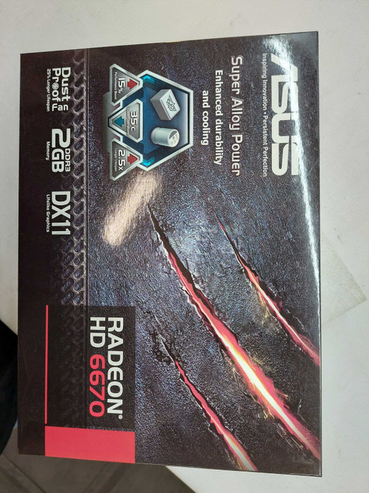 Asus Radeon HD 6670 2GB DDR3 PN: 90-C1CQR2-S0UAN0YZ Model: HD6670-2GD3