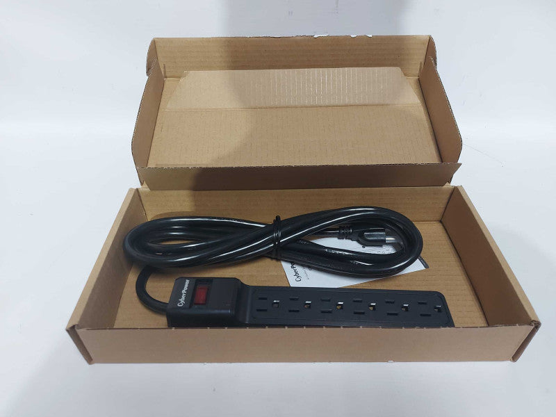 New Open-box CYBERPOWER CSB6012 6-Outlet Essential Surge Protector Q#
