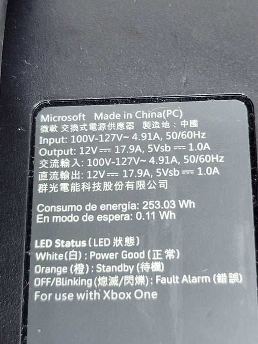 Genuine Microsoft Original OEM Power Supply AC Adapter for Xbox One Q
