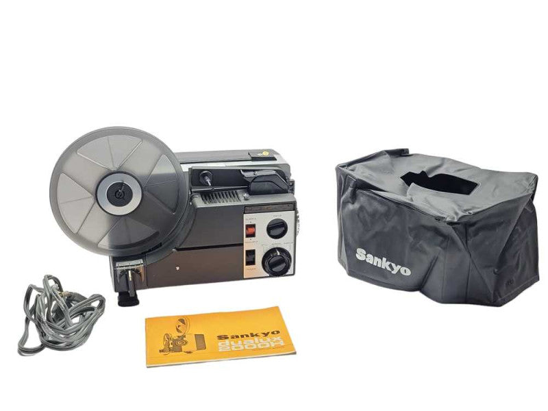 Sankyo Dualux 2000H Variable Speed Super 8 8MM Projector, READ _