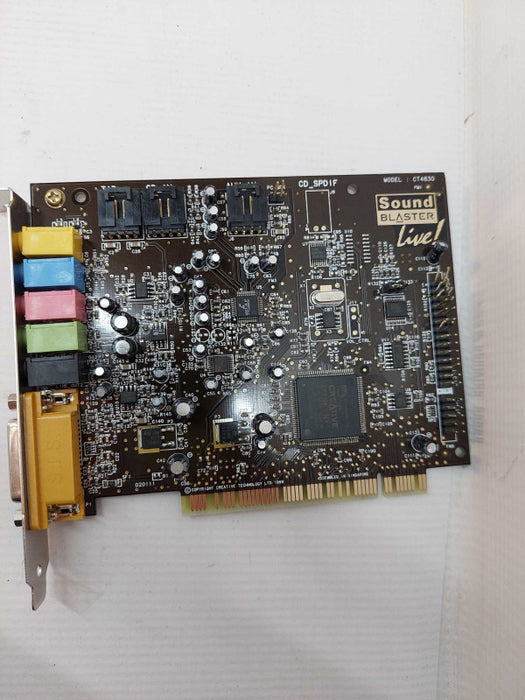 Creative Labs Audio Sound Blaster Live Model: CT4830
