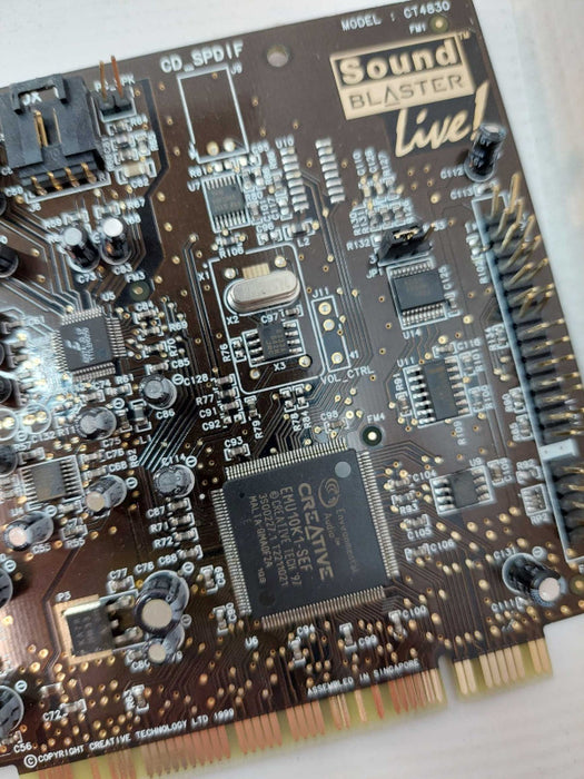 Creative Labs Audio Sound Blaster Live Model: CT4830