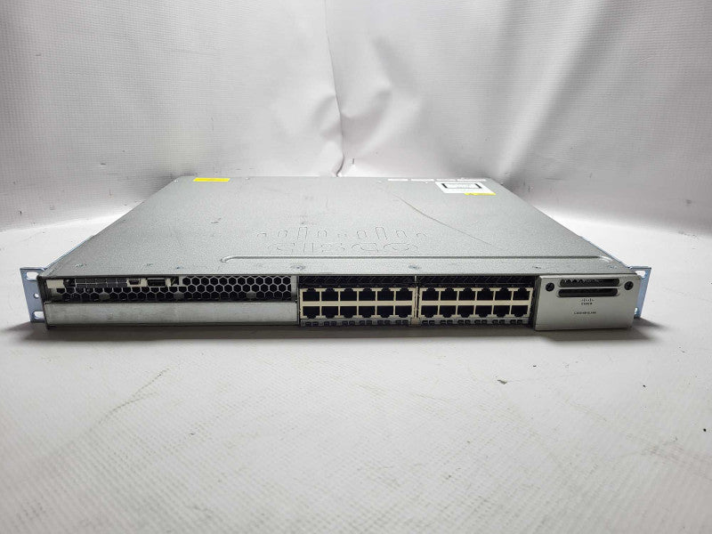 Cisco WS-C3850-24P-S 24-Port Gig PoE+ Switch 1x PWR-C1-715WAC READ $