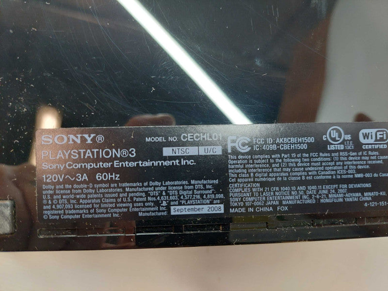 Playstation 3 Fat Body Model: CECHL01 Sept.2008