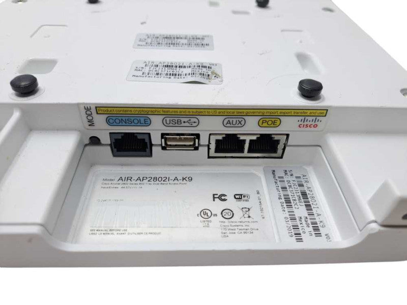 Cisco AIR-AP2802I-A-K9 Aironet 2802I Wireless AP 802.11ac Wave 2 Q)