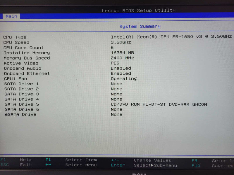 Lenovo ThinkStation P500 E5-1650 v3 @ 3.50GHz 16GB DDR4 Asus Mini No HDD $