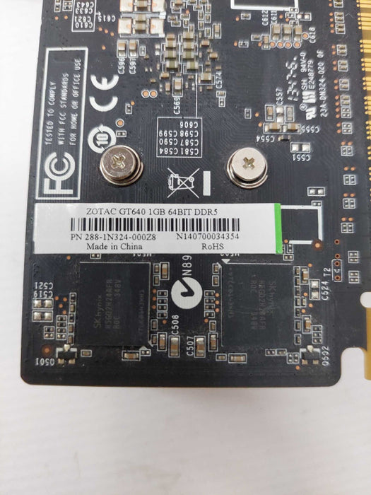 Zotac GT640 1GB 64Bit DDR5 PN: 288-1N324-000Z8