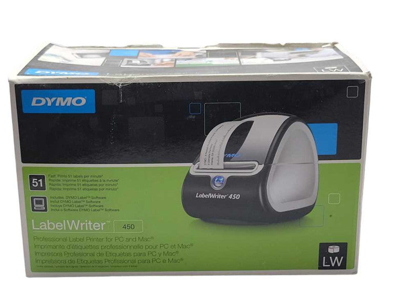 DYMO LabelWriter 450 with power adapter and usb cable _