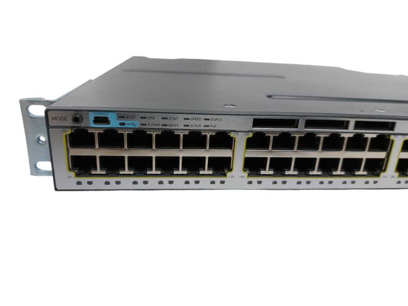 Cisco C3750X Series gigabit POE network Switch WS-C3750X-48PF-S V03 Q#
