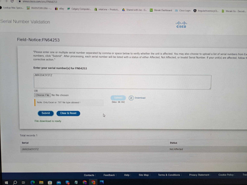 Cisco ASA 5516-X Hardware Firewall | Not Affected Serial | )