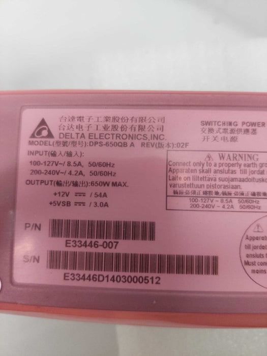 Power Supply Model: DPS-650QB A PN: E33446-007 Q