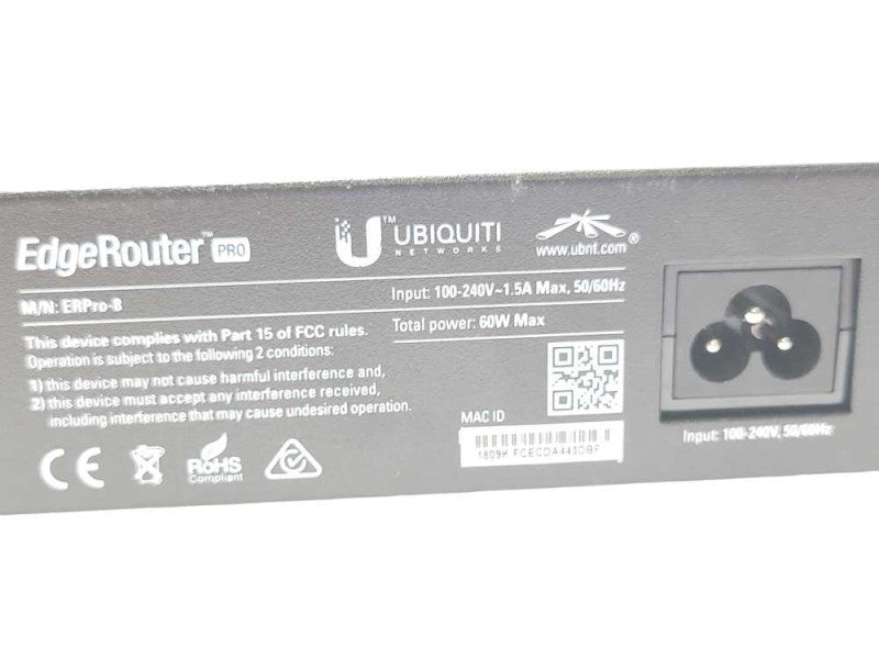 Ubiquiti Networks EdgeRouter Pro 8 ERPro-8 Enterprise Network 8 Port Router _