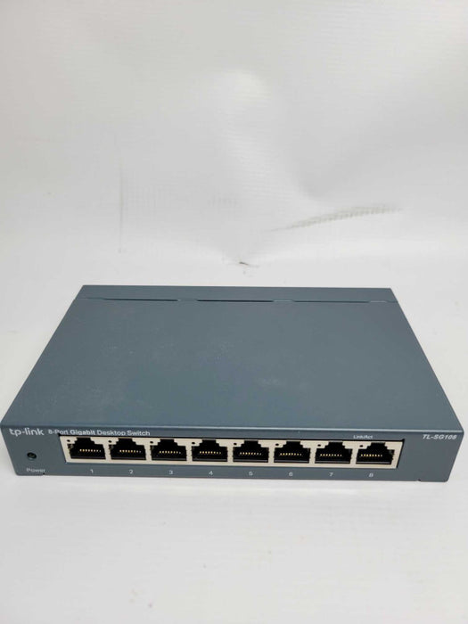 TP-LINK TL-SG108 8-Port Switch 10/100/1000Mbps Switch~NO POWER CORD Q