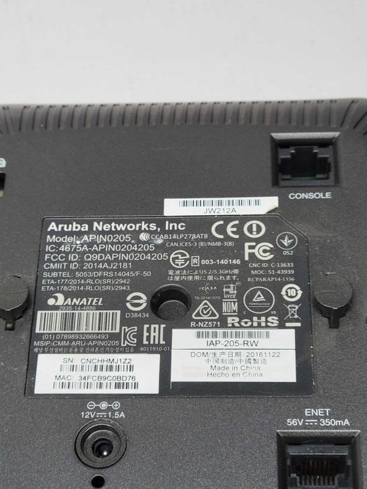 Aruba AP-0205 Wi-Fi Access Point Dual-Band APIN0205 Q