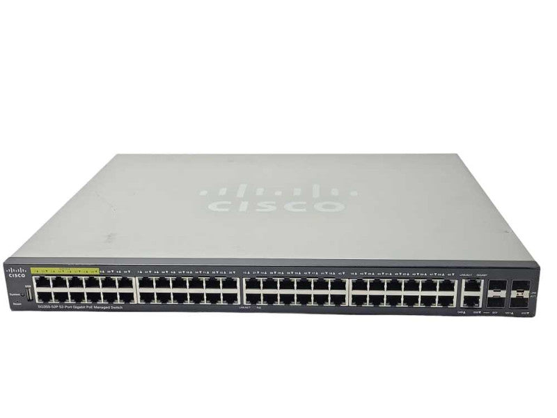 Cisco SG350-52P-K9 V03 52-Port PoE Stackable Managed Switch, READ _