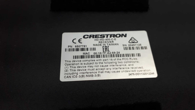Crestron HD-MD-400-C-E Multiformat Switch and Transmitter &