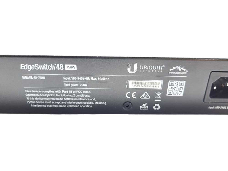 Ubiquiti EdgeSwitch48 ES-48-750W 48-Port Managed PoE SFP+ Gigabit Switch Q$