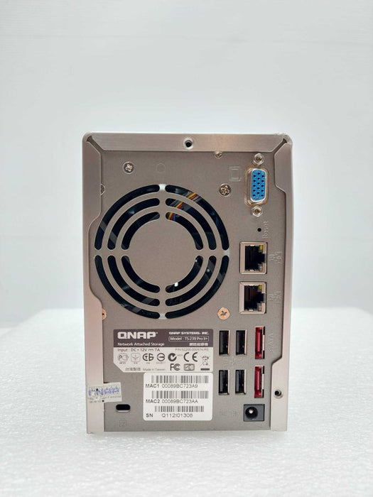 QNAP TS-239 Pro II+ 2-Bay Network Attached Storage NAS Enclosure Server.READ :