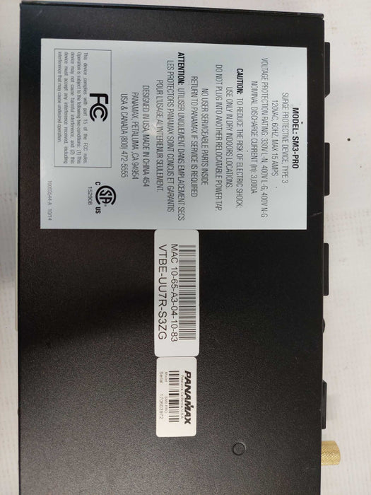 Panamax Pro System Manager Model: SM3-PRO