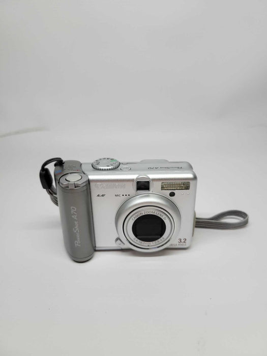 Canon Powershot A70 3.2MP Digital Camera Point & Shoot Silver