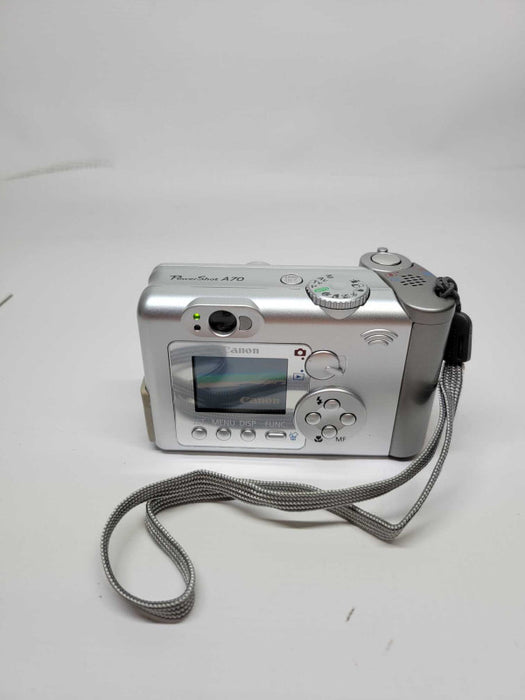 Canon Powershot A70 3.2MP Digital Camera Point & Shoot Silver