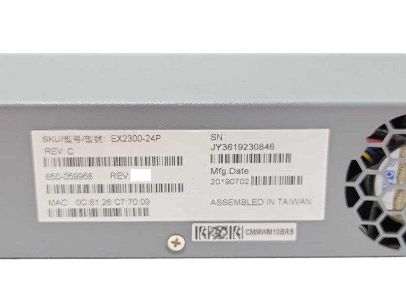 Juniper EX2300-24P 24-Port Gig PoE+ Network Switch 4x 10G SFP+ 1x PSU Q_