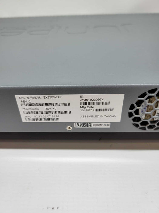 Juniper EX2300-24P 24-Port Gig PoE+ Network Switch 4x 10G SFP+ 1x PSU Q