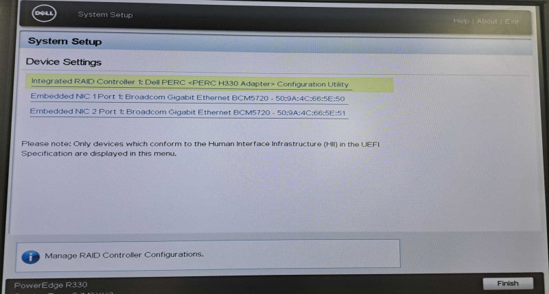 Dell PE R330 Xeon E3-1220 v5 @ 3.00GHz 16GB DDR4 H330 Raid 2x 350W PSU *READ* )