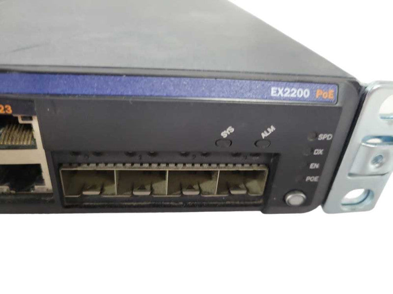 Juniper EX2200-24P-4G 24-Port Gigabit Ethernet PoE+ & 4x SFP Network Switch Q!