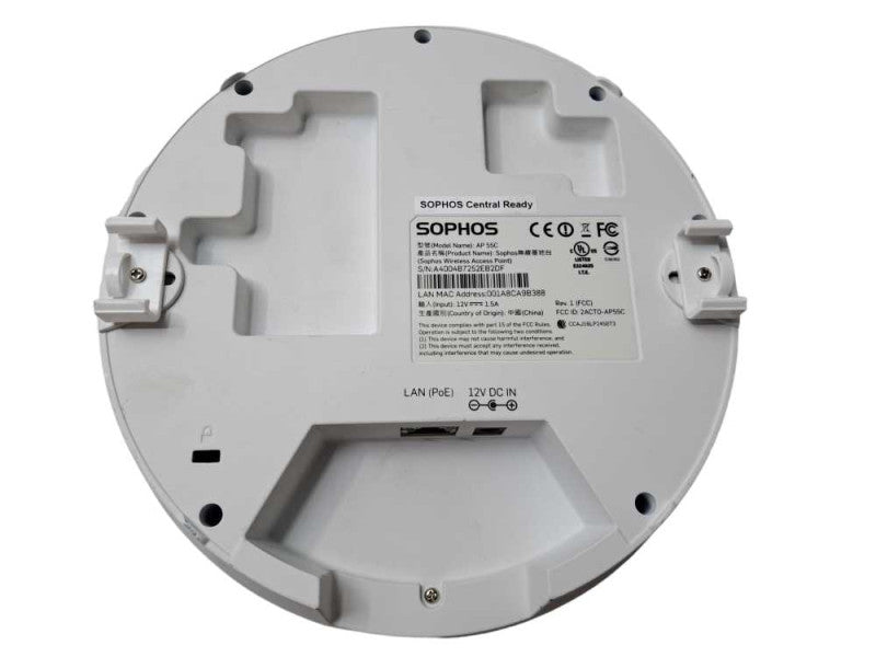 Sophos AP 55C Wireless Access Point Wi-Fi 2.40 GHz, 5 GHz & POE )
