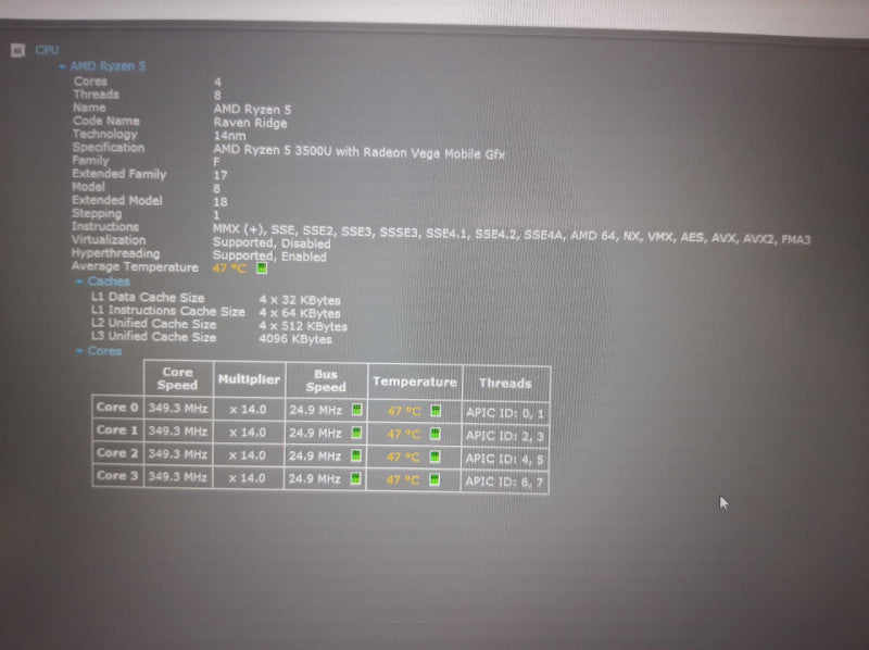 Lenovo ThinkPad E595 15.6\\" AMD Ryzen 5 3500U 16GB DDR4 512GB SSD *READ