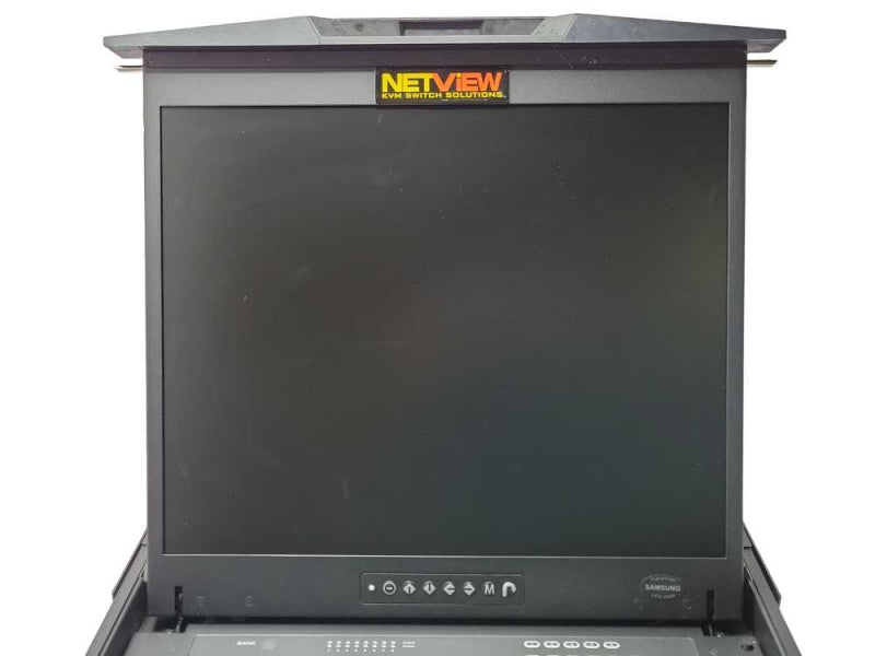 i-Tech Netview NVP119-S801e 1U 19\\" LCD Monitor KVM Keyboard w/ 8-port KVM SEE _