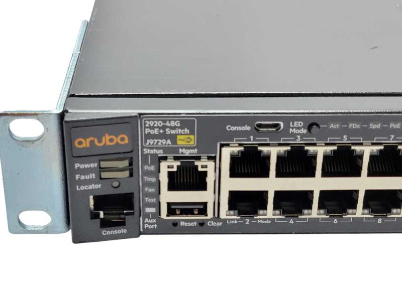 HP Aruba 2920-48G PoE+ 48-Port Gigabit Network Switch J9729A _