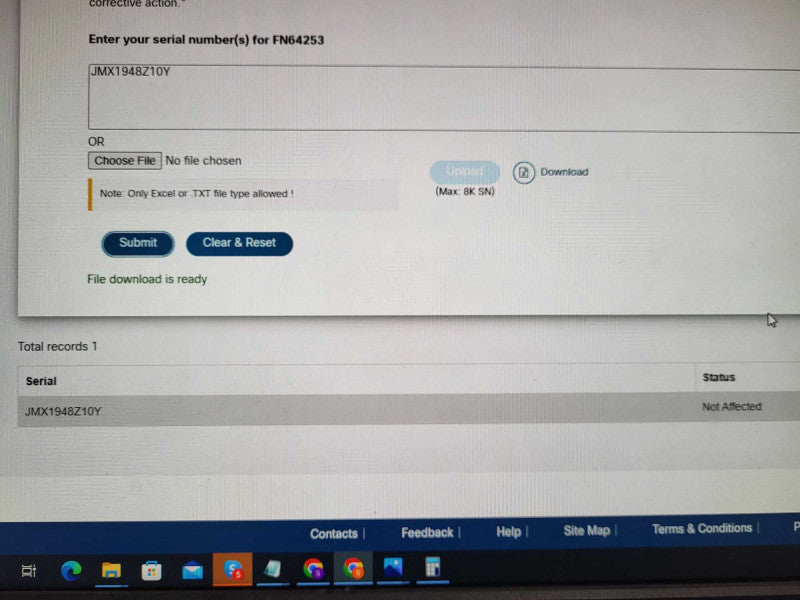 Cisco ASA 5516-X Firewall Adaptive Security Appliance / Not Affected Serial $