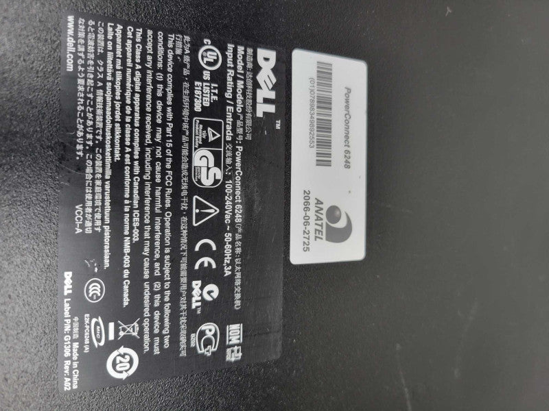 Dell PowerConnect 6248 48-Port PoE Gigabit Switch