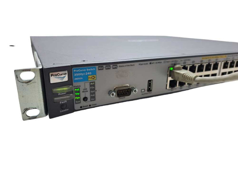 HP ProCurve 3500YL-24G J8692A 24 Port Gigabit PoE 4x SFP Switch )