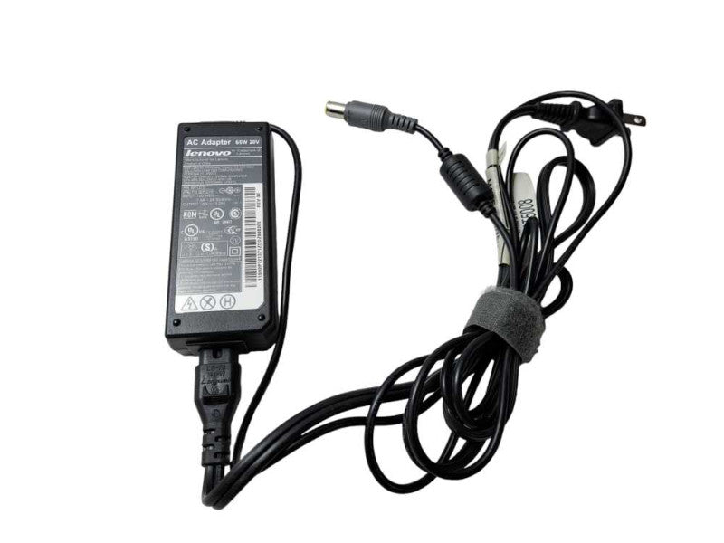 Genuine Lenovo Laptop AC Charger Power Adapter 65W 20V 3.25A Round Tip Q)