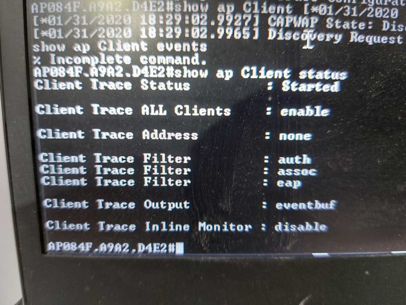 Cisco AIR-AP2802I-A-K9 ual band acess point AC PoE - fact reeset Q#