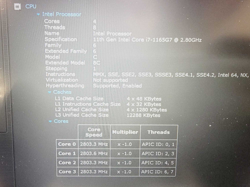 Lenovo ThinkBook 15\\" G2 ITL Core i7-1165G7 @ 2.8GHz 16GB DDR4 500GB SSD [Read] (