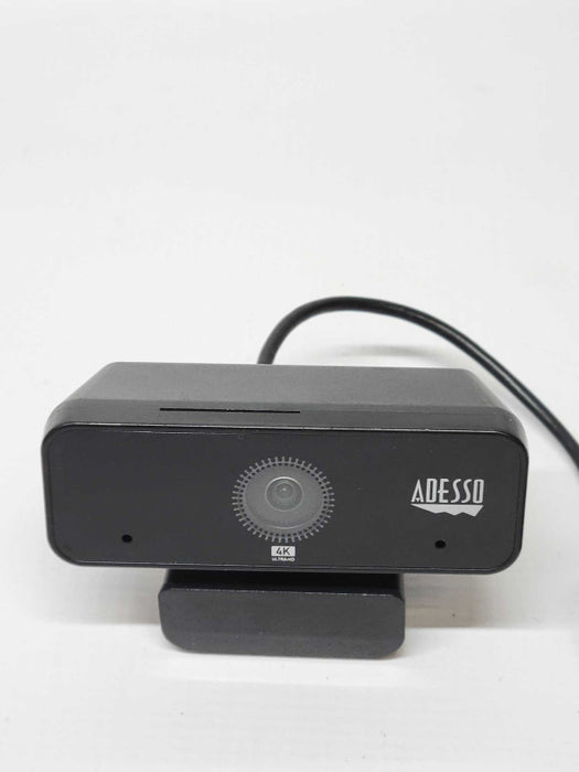 Adesso Cybertrack H6 4K Ultra HD USB Webcam with Built-in Dual Microphone Bla