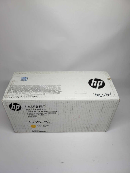 HP CE252YC Yellow Toner Cartridge Genuine For CP3525 CM3530 NIB