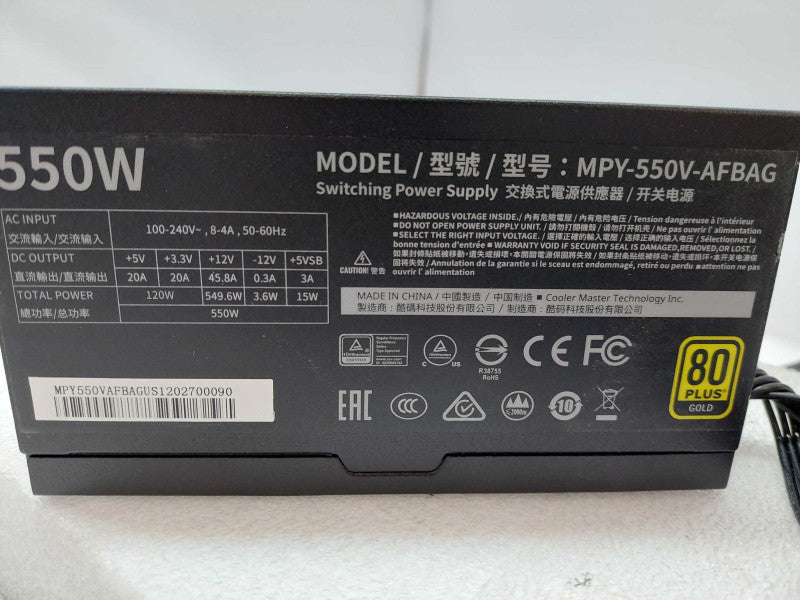 Cooler Master 550W Model: MPY-550V