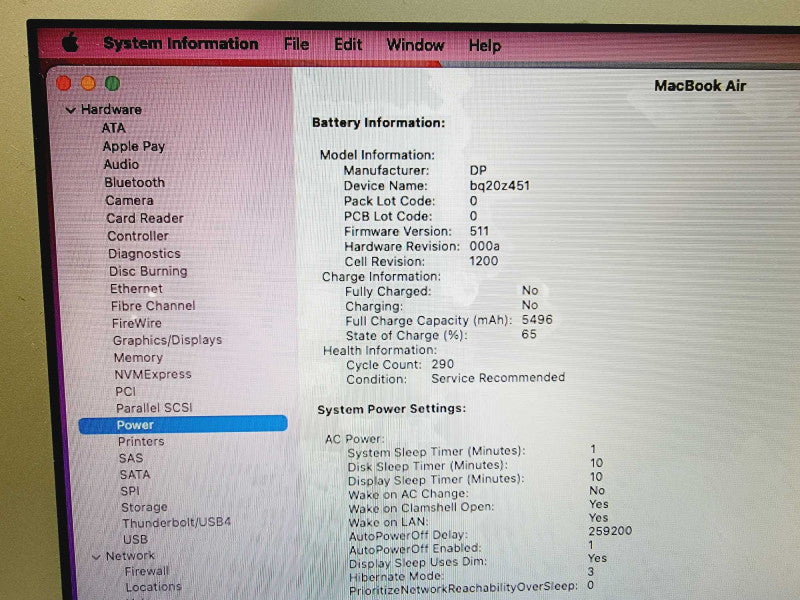 Apple Macbook Air 2015 13\\" Core i7-5650U @ 2.2GHz 8GB DDR3 250GB SSD (